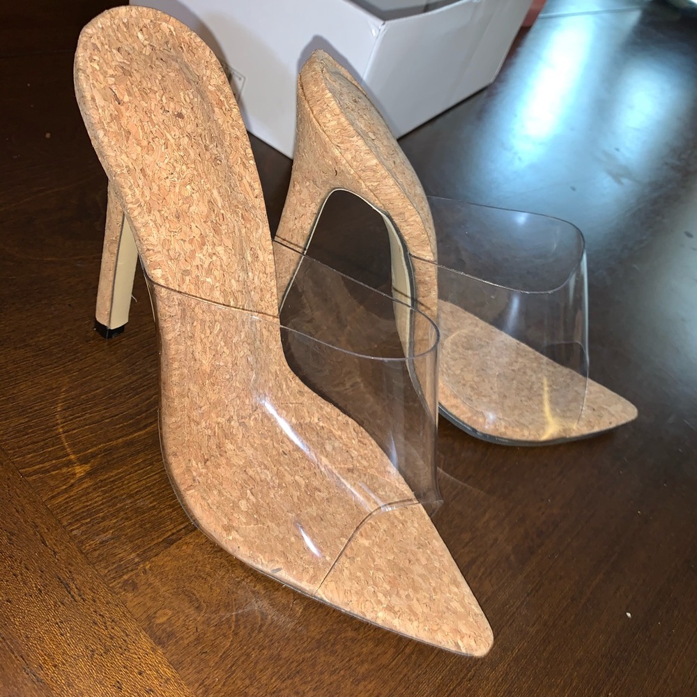 Clear heels